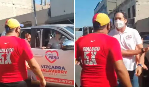 Transeúnte y candidato estuvieron discutieron airadamente en el Centro de Lima. Foto: difusión Transeúnte y candidato estuvieron discutieron airadamente en el Centro de Lima. Foto: difusión