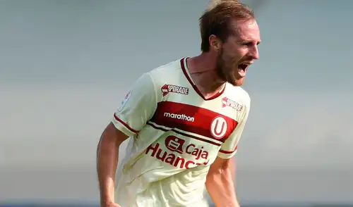 Hernán Novick marcó el primer gol de Universitario de Deportes en la Liga 1 Betsson 2021. Foto: Twitter / @Universitario