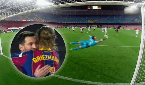 El gol de Griezmann fue un calco de la anotación de Messi a los 13'. Foto: captura de ESPN