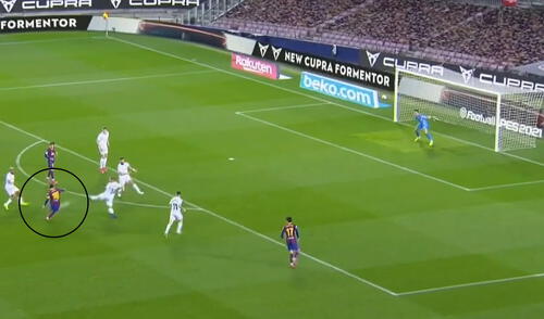 Lionel Messi selló la victoria del Barcelona con el cuarto gol ante Huesca. Foto: captura de ESPN Lionel Messi selló la victoria del Barcelona con el cuarto gol ante Huesca. Foto: captura de ESPN