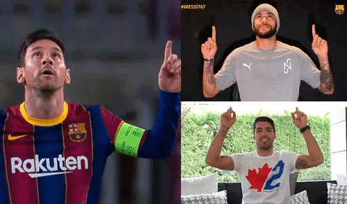 En su partido 767 con el Barcelona, Lionel Messi anotó un doblete ante Huesca. Foto: composición de La República En su partido 767 con el Barcelona, Lionel Messi anotó un doblete ante Huesca. Foto: composición de La República