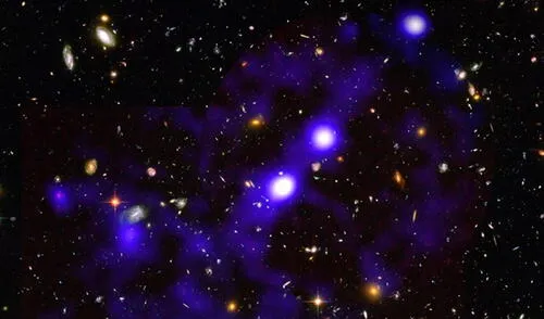 Filamentos de hidrógeno en la red cósmica. Foto: Roland Bacon / David Mary / ESO / NASA