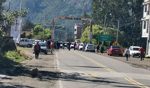Autoridades piden a las personas tomar su precauciones si van por esta vía. Foto; Radio RSD de Chimbote.