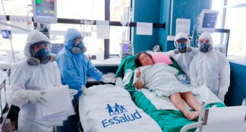 El último miércoles la gestante fue  transferida a medicina del séptimo piso del hospital. Foto: EsSalud Arequipa.