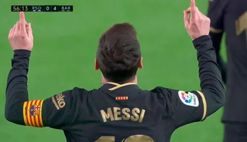 Lionel Messi llegó a los 22 goles en la presente temporada. Foto: captura/ESPN