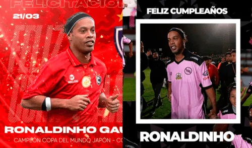 Ronaldinho cumple 41 años en medio del dolor por la pérdida de su madre. Foto: composición de La República