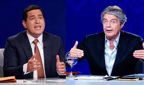 Andrés Arauz y Guillermo Lasso estarán en la segunda vuelta del 11 de abril en Ecuador. Foto: EFE/CNE Andrés Arauz y Guillermo Lasso estarán en la segunda vuelta del 11 de abril en Ecuador. Foto: EFE/CNE