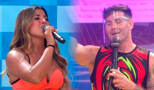 Tras verlos juntos en balneario, la salsera negó romance con el integrante de EEG. Foto: captura/América TV Tras verlos juntos en balneario, la salsera negó romance con el integrante de EEG. Foto: captura/América TV