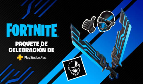 La caja de objetos de Fortnite para los fans de PlayStation contiene contiene un Pico Hachas sinápticas, Papel Hipercarga de cobalto, Emoticono Última Ronda y un Estandarte especial. Foto: PlayStation La caja de objetos de Fortnite para los fans de PlayStation contiene contiene un Pico Hachas sinápticas, Papel Hipercarga de cobalto, Emoticono Última Ronda y un Estandarte especial. Foto: PlayStation