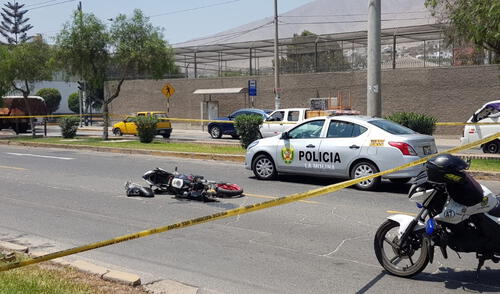 PNP espera el fiscal de turno para el levantamiento del cadáver. Foto: Deysi Portuguez / URPI-GLR