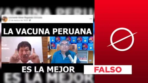 Video acerca de la candidata a vacuna peruana contiene información falsa. Foto: composición LR / captura de pantalla Facebook