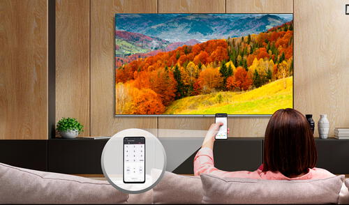 Ya no es necesario comprar un control remoto, puedes usar tu smartphone. Foto: LG