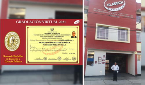 Uladech entregó grados de forma virtual a sus estudiantes de Chiclayo. Fotos: cortesía Uladech