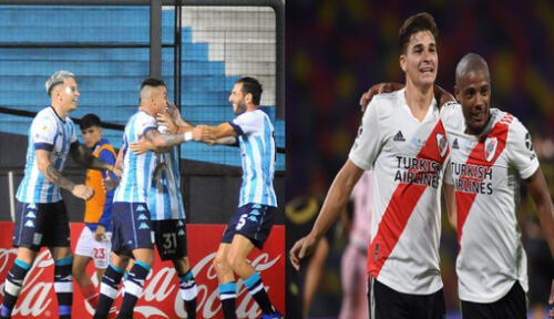 La última vez que Racing y River se enfrentaron, fue en la final de la Supercopa Argentina. El Millonario ganó por 5-0. Foto: composición LR