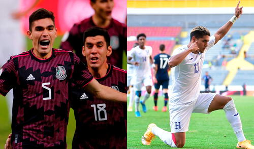 México y Honduras llegan invictos a la final del Preolímpico. Foto: composición/EFE/Twitter