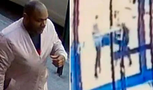 Policía difundió la imagen del presunto agresor de la mujer asiática. Foto: captura / Twitter