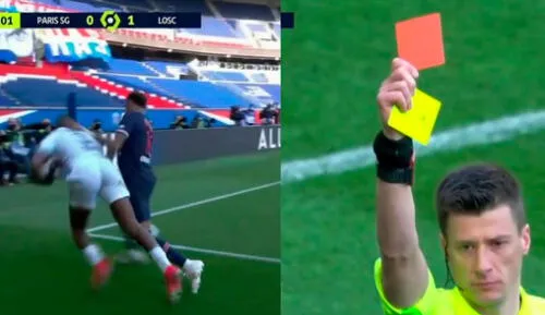 Neymar se fue expulsado en los minutos finales del encuentro. Foto: ESPN Neymar se fue expulsado en los minutos finales del encuentro. Foto: ESPN