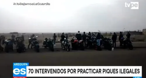 PNP incautó cuatro vehículos. Foto: TVPerú/captura PNP incautó cuatro vehículos. Foto: TVPerú/captura