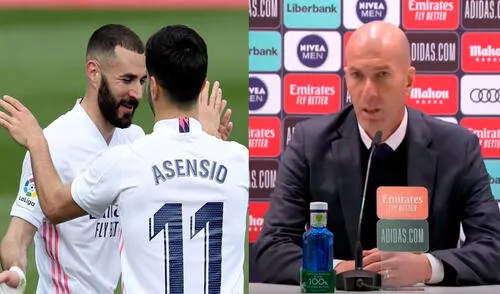 Zidane se mostró satisfecho porque el Real Madrid continúa vivo en LaLiga Santander. Foto: EFE Zidane se mostró satisfecho porque el Real Madrid continúa vivo en LaLiga Santander. Foto: EFE