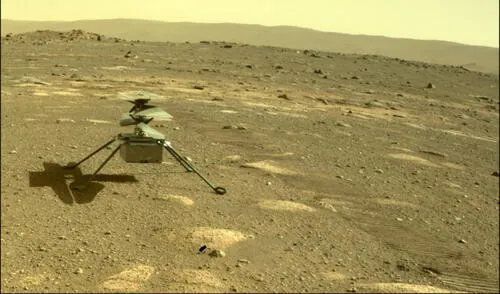 El helicóptero Ingenuity, uno de los dispositivos del rover Perseverance, tendrá duros retos: la gravedad de Marte, su atmósfera y la poca energía solar que recibirá. Foto: EFE