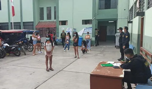 Mujeres brindaban servicios sexuales a plena luz del día y en calles céntricas de Chiclayo. Foto: PNP