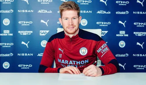 Kevin De Bruyne fue comprado por el Manchester City en 2015 a cambio de 75 millones de euros. Foto: Manchester City