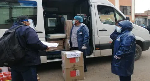 La primera unidad vehicular salió con dirección al distrito de Capaso. Foto: difusión