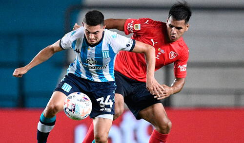 Racing e Independiente igualan por la Copa de la Liga Profesional. Foto: Independiente/Twitter.