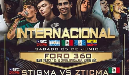 Un nuevo evento de freestyle internacional tendrá lugar en México el próximo 5 de junio. Foto: Liga Venom