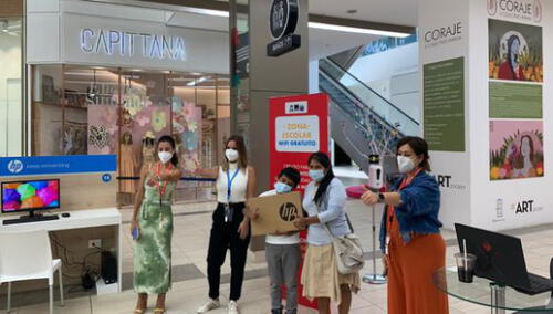 La historia del menor fue la inspiración para crear un espacio escolar en el centro comercial. Foto: Emilia Gutierrez Dumitrache