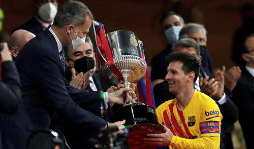 Lionel Messi es el máximo goleador de las finales de la Copa del Rey. Foto: EFE Lionel Messi es el máximo goleador de las finales de la Copa del Rey. Foto: EFE