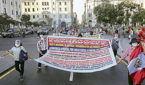 Fonavistas. Denunciaron intentos de cambiar el texto original. Foto: John Reyes/La República