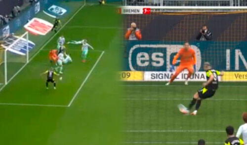 Erling Haaland contribuyó en la victoria del Borussia Dortmund ante Werder Bremen con doblete. Foto: captura Flashcore