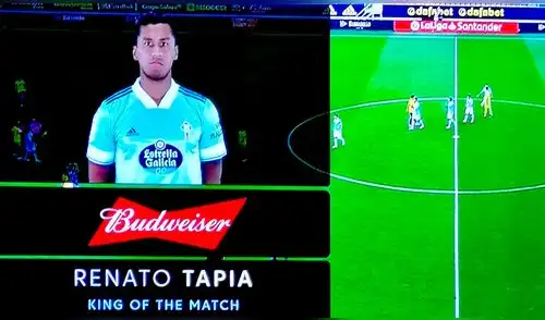 Renato Tapia fue elegido como el mejor jugador del encuentro. Foto: ESPN Renato Tapia fue elegido como el mejor jugador del encuentro. Foto: ESPN