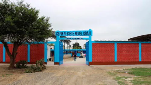 Colegio Miguel Grau de Casa Grande fue inaugurado tras su reconstrucción. Foto: ARCC. Colegio Miguel Grau de Casa Grande fue inaugurado tras su reconstrucción. Foto: ARCC.