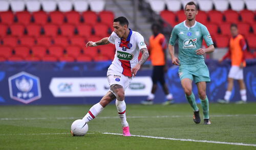 Ángel Di María se lució con una brillante rabona con el PSG. Foto: Twitter