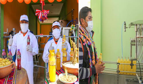Con equipos producirán 3.500 botellas de refresco. Foto: GORE Puno