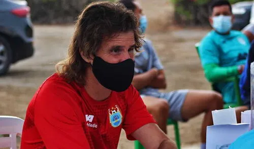 Insúa se enroló esta semana a los entrenamientos de Binacional. Foto: Binacional