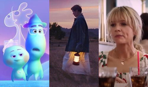 Nomadland, The trial of the Chicago 7 y Promising young woman están nominadas a mejor película en los Oscar 2021. Foto: composición La República