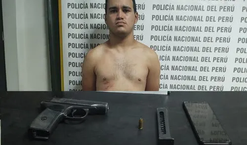 El intervenido registra antecedentes policiales por robo agravado. Foto: PNP