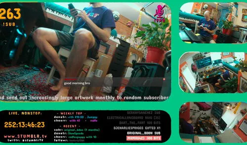 El streamer propuso quedarse hasta 10 años en su habitación si logra recaudar 10 millones de dólares. Foto: captura Twitch