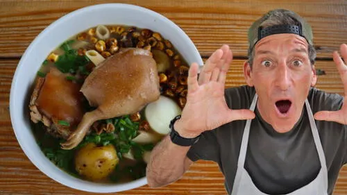 El youtuber resaltó los nutrientes que engloba el plato y alentó a sus seguidores a recrearlo. Foto: captura de YouTube