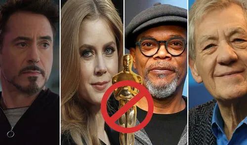 Amy Addams y Robert Downey Jr. son dos populares actores que todavía no han logrado un Oscar. Foto: composición/Marvel/Oscar/AFP