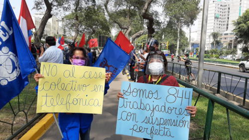 La mayoría de trabajadores son sindicalizados. Foto: CUT Perú.