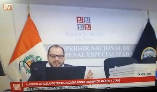 La lectura de sentencia fue hoy lunes 26 de abril de forma virtual. Foto: Captura del Poder Judicial