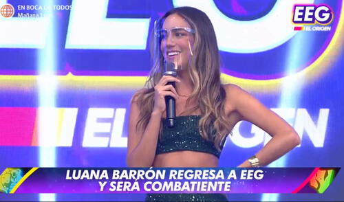 Luana Barrón reaparece en Esto es guerra y se une a los 'combatientes'. Foto: captura de América TV