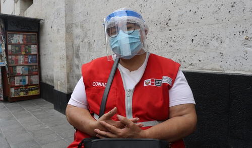 Aguilar fue internada el último fin de semana por COVID-19. Foto: Los Protagonistas AQP