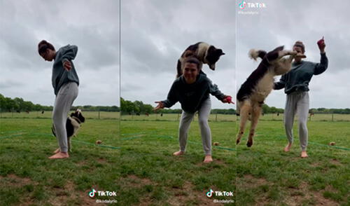 La dupla sorprendió en las redes. Foto: captura de TikTok