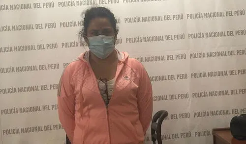 Mujer fue rastrada por la Policía Fiscal para poder detenerla. Foto: PNP Mujer fue rastrada por la Policía Fiscal para poder detenerla. Foto: PNP