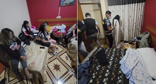 Operativo se realizó en un hostal en el distrito de José Luis Bustamante y Rivero. Foto: difusión Operativo se realizó en un hostal en el distrito de José Luis Bustamante y Rivero. Foto: difusión